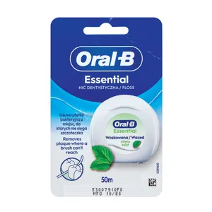Dantų siūlas ORAL-B ESSENTIAL WAXED MINT, 50 m
