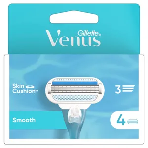 Moteriškos skustuvo galvutės GILLETTE VENUS SMOOTH, 4 vnt.
