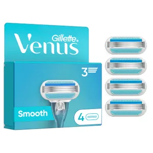 Moteriškos skustuvo galvutės GILLETTE VENUS SMOOTH, 4 vnt.