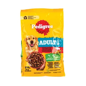 Sausas šunų ėdalas su jautiena ir paukštiena PEDIGREE, 500 g