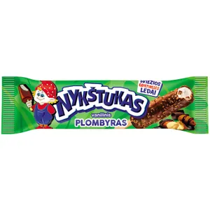 Glaistytas, vanilinis plombyras su migdolais NYKŠTUKAS, 80 ml