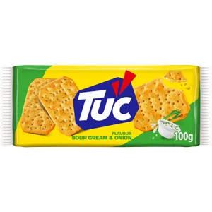 Grietinės ir svogūnų skonio krekeriai TUC, 100g