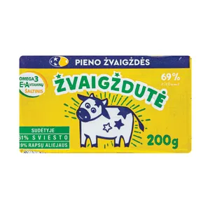Tepusis riebalų mišinys ŽVAIGŽDUTĖ, 69% rieb., 200 g