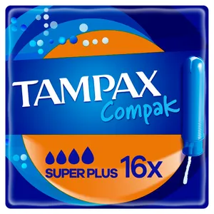 Tamponai TAMPAX Compak Super Plus, 16 vnt.