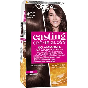 Casting Creme Gloss pusiau ilgalaikiai plaukų dažai be amoniako, 400