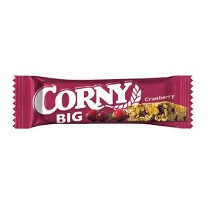 Javainių batonėlis CORNY BIG su spanguolėmis, 50 g