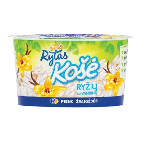 Ryžių košė RYTAS su vanilinu, 6% rieb., 200 g