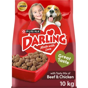 Sausas šunų ėdalas su mėsa DARLING, 10 kg