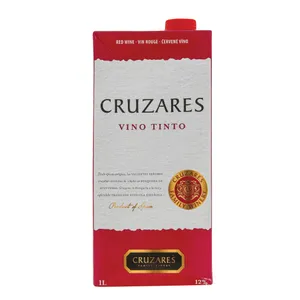Raudonasis sausas vynas iš ispanijos CRUZARES TINTO (12%), 1 l