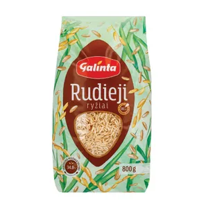 Rudi ilgagrūdžiai ryžiai GALINTA, 800 g