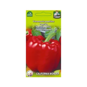 Sėklos PAPRIKOS VIENAMETĖS CALIFORNIA WONDER/0414