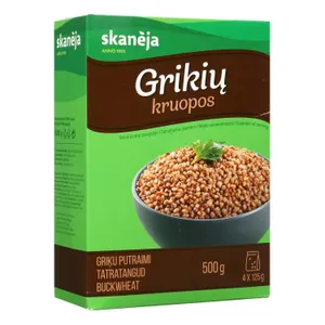 Grikių kruopos SKANĖJA, 500 g (4x125 g)