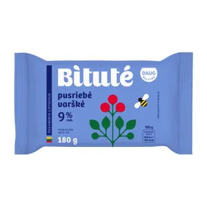 Pusriebė varškė IKI/BITUTĖ 9% riebumo, 180 g
