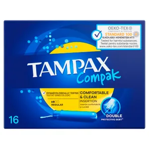 Tamponai TAMPAX COMPAK REGULAR, 16 vnt.