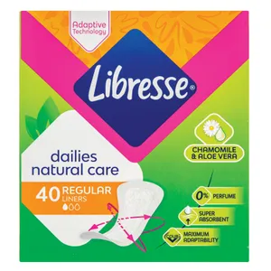 Kasdieniniai įklotai LIBRESSE NATURAL, 40 vnt.
