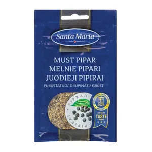Grūsti juodieji pipirai SANTA MARIA, 18 g