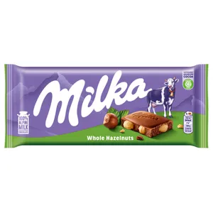 Šokoladas MILKA WHOLENUTS, 100 g