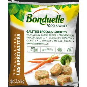 Šaldytų brokolių ir morkų paplotėliai BONDUELLE, 2,5kg