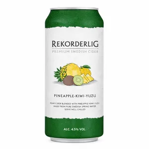 Sidras REKORD. PINEAP. KIWI YUZU, 4,5 %, 0,5l