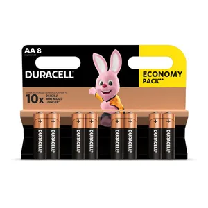 Baterijos DURACELL AA, LR6, 8 vnt.