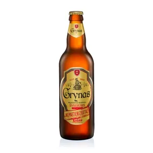 Alus KAUNO, Grynas, šviesusis, 5%, 0,5 l, butelis