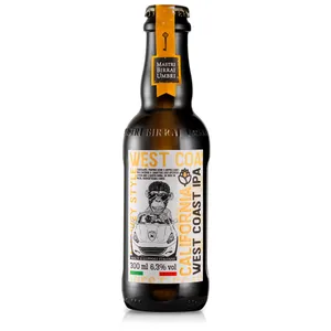 Alus MONKEY, California West Coast IPA, 6,3%, 0,3 l, butelis D