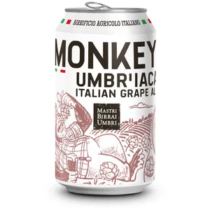 Alus MONKEY, Umbriaca Italian Grape ALE, 10%, 0,33 l, skardinė D