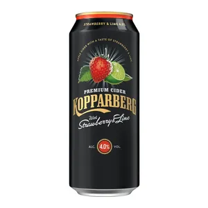 Sidras KOPPARBERG, braškė ir laimas, 4,5%, 0,5 l, skardinė