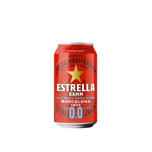 Alus ESTRELLA DAMM, šviesus, nealkoholinis 0,33L