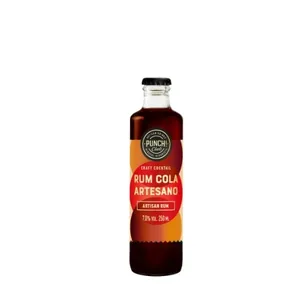 Alkoholinis kokteilis PUNCH CLUB, Rum & Cola Artesano 7%, 250 ml