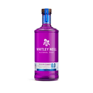 Nealkoholinis džinas WHITLEY NEILL, Rhubarb & Ginger, 0,0%, 0,7l