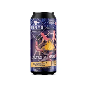 Alus GENYS, ŠEŠTAS MĖNUO, Milkshake Ale with Raspberries, 3.5%, 0.44l, skardinė