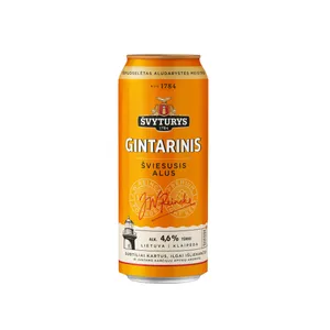 Alus ŠVYTURYS, Gintarinis, 4,6%, 0,5 l, skardinė