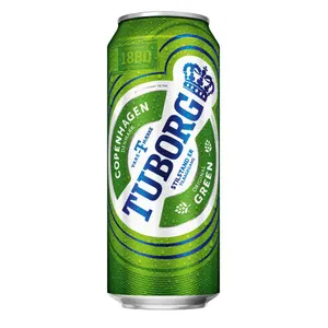 Alus TUBORG, Green, 4,6%, 0,5 l, skardinė