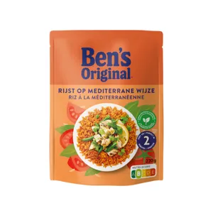 Plikyti ryžiai  BEN'S ORIGINAL su pomidorais ir žolelėmis, 220g