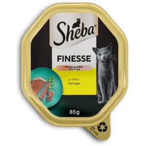 Konservuotas ėdalas katėms SHEBA TRAY, su vištiena, 85g