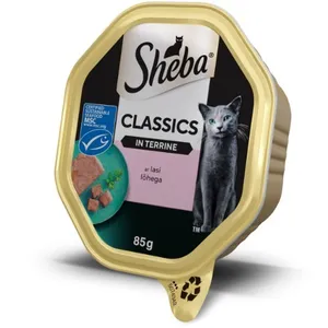 Konservuotas ėdalas katėms SHEBA TRAY, su lašiša, 85g