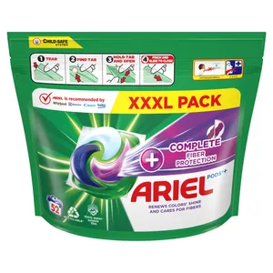 Skalbimo kapsulės ARIEL  Extra Color & Fiber Protection, 52 skalb.