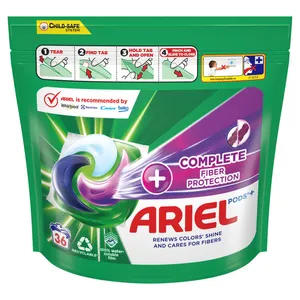 Skalbimo kapsulės ARIEL Extra Color & Fiber Protection, 36 skalb.