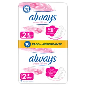 Higieniniai paketai ALWAYS Sensitive Super Plus, S2, 16 vnt.