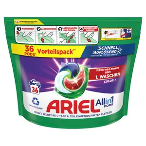 Skalbimo kapsulės Ariel Color+, 36vnt