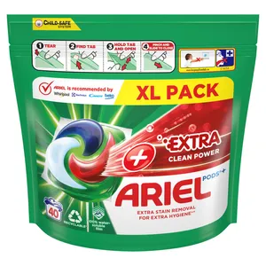 Skalbimo kapsulės Ariel Extra Clean, 40vnt