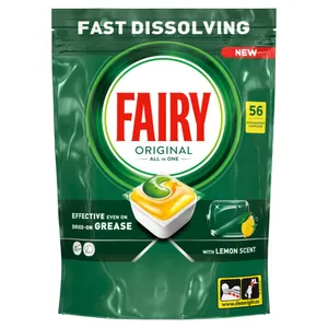 Automatinių indaplovių kapsulės FAIRY Ain1 Lemon, 56vnt