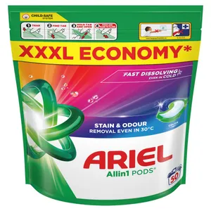 Skalbimo kapsulės ARIEL Color, 50 skalb.