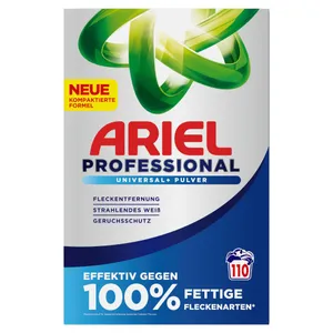 Skalbimo milteliai ARIEL Professional, Universal+, 110 skalb., 6,05 kg.