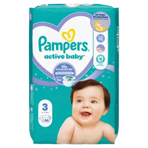 Sauskelnės PAMPERS Active Baby, Maxi Pack, 3 dydis, 66 vnt.