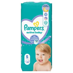 Sauskelnės PAMPERS Active Baby, Maxi Pack, 5 dydis, 50 vnt.