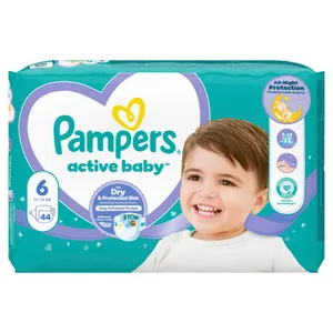 Sauskelnės PAMPERS Active Baby, Maxi Pack, 6 dydis, 44 vnt.