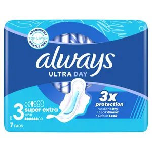 Higieniniai paketai ALWAYS Ultra Super Extra, S3, 7 vnt.