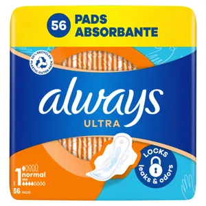 Higieniniai paketai ALWAYS Ultra Normal, Mega Pack, S1, 56 vnt.